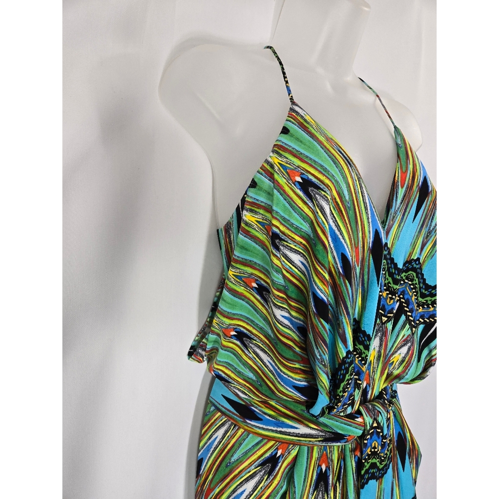 T-Bags Los Angeles Tie Front Maxi Dress - Picture 5 of 15